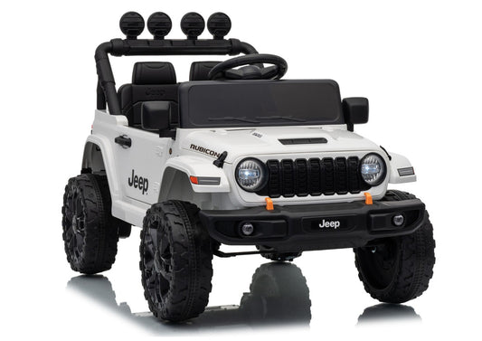 Jeep Rubicon DK-JWR558 24V White Battery-Powered Vehicle - image 1