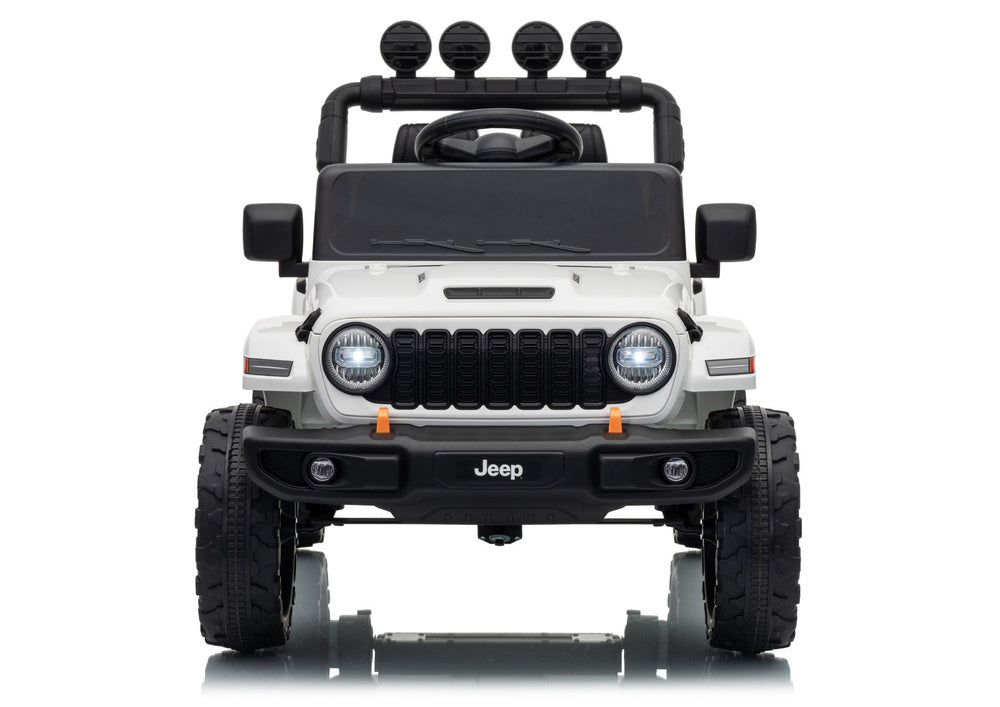 Jeep Rubicon DK-JWR558 24V White Battery-Powered Vehicle - image 2