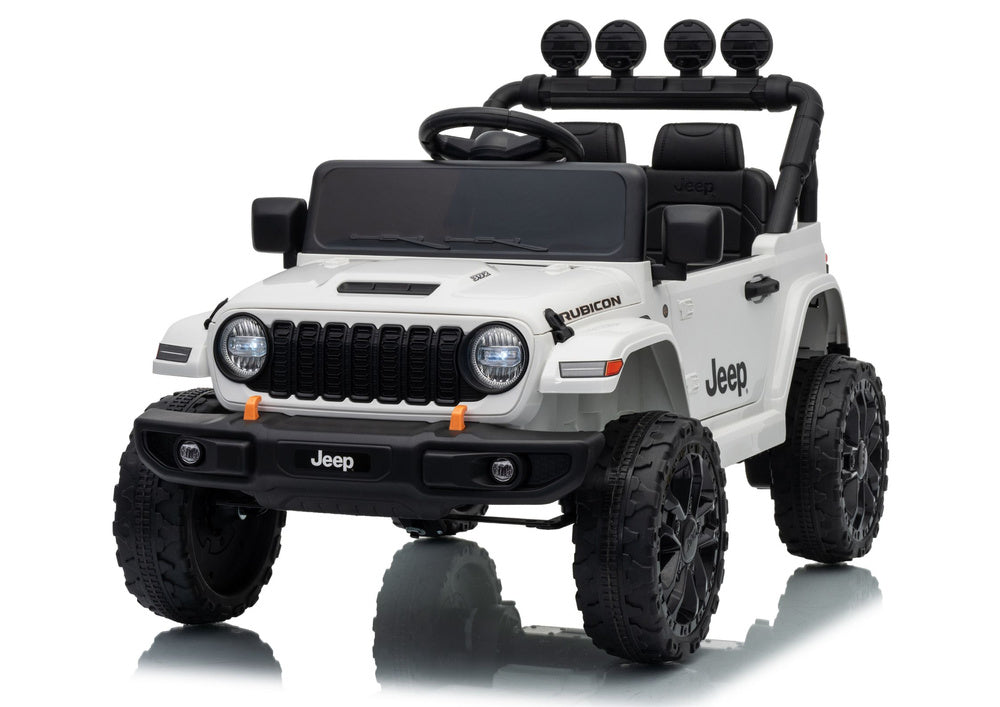 Jeep Rubicon DK-JWR558 24V White Battery-Powered Vehicle - image 3
