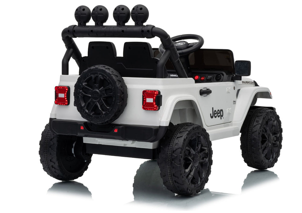 Jeep Rubicon DK-JWR558 24V White Battery-Powered Vehicle - image 4