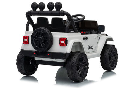 Jeep Rubicon DK-JWR558 24V White Battery-Powered Vehicle - image 4