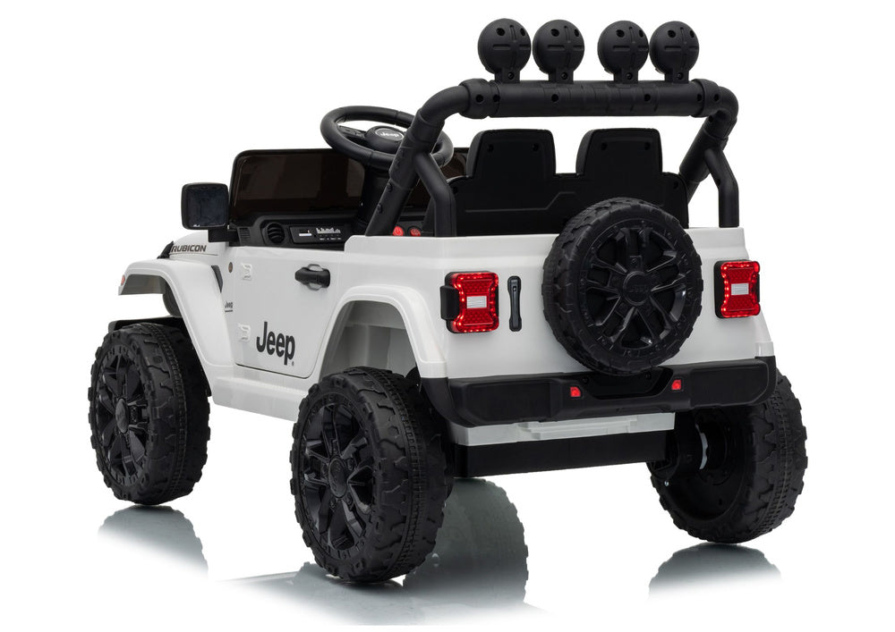 Jeep Rubicon DK-JWR558 24V White Battery-Powered Vehicle - image 5