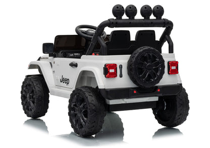 Jeep Rubicon DK-JWR558 24V White Battery-Powered Vehicle - image 5