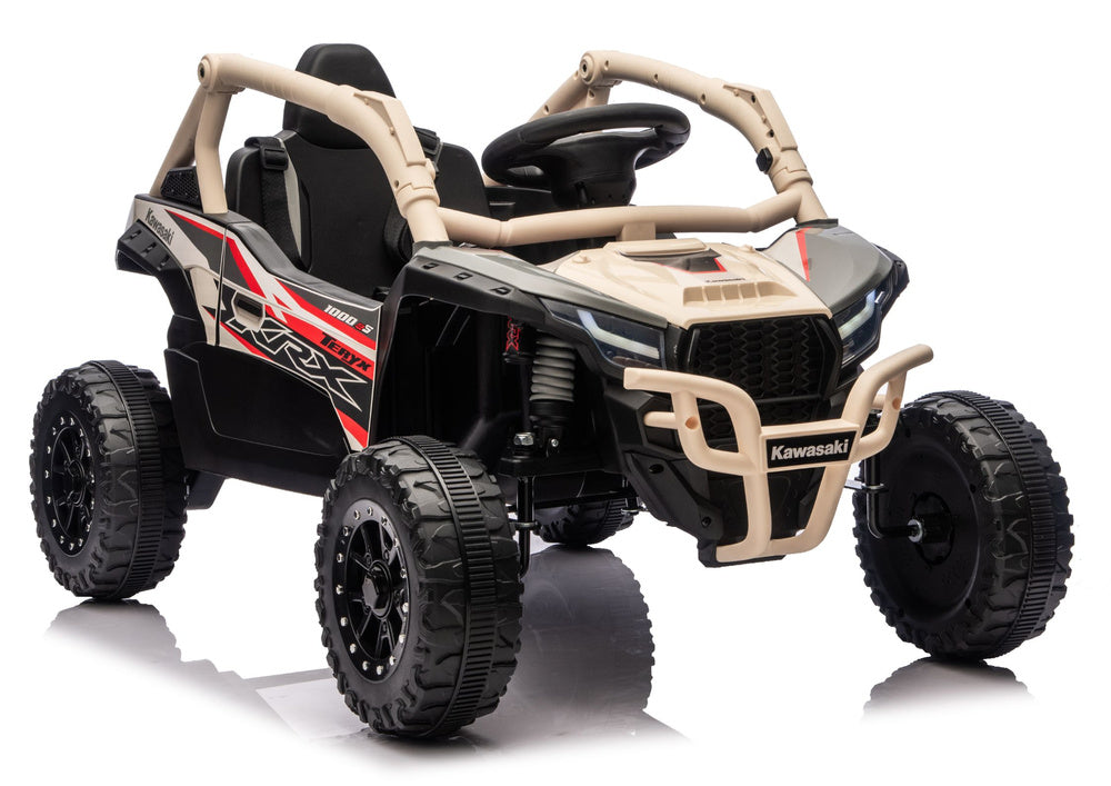 Kawasaki JS330 24V5Ah Battery Car Black and Beige - attēls 1