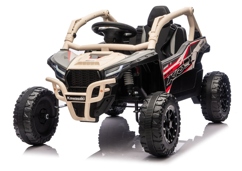 Kawasaki JS330 24V5Ah Battery Car Black and Beige - attēls 2