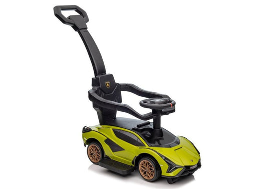 Lamborghini QLS-996T Ride-on With Pusher Green - image 1
