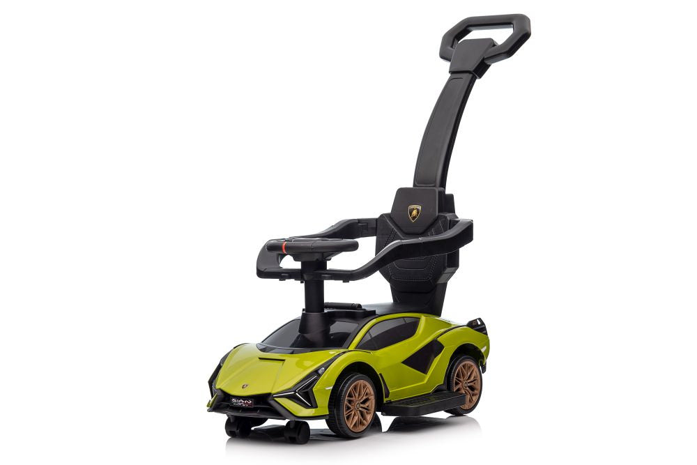Lamborghini QLS-996T Ride-on With Pusher Green - image 3
