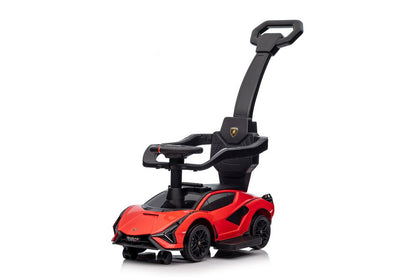 Lamborghini QLS-996T Ride-on With Pusher Red - image 2