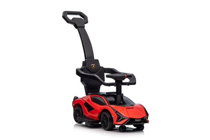 Lamborghini QLS-996T Ride-on With Pusher Red - image 5
