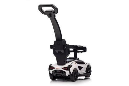 Lamborghini QLS-996T Ride-on With Pusher White - attēls 5