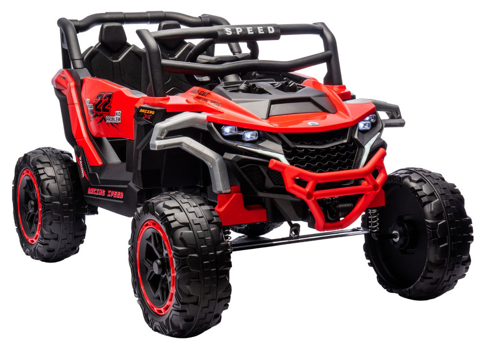 M1 Red Battery-Powered Vehicle 4x4 - attēls 1