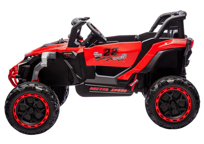 M1 Red Battery-Powered Vehicle 4x4 - attēls 4