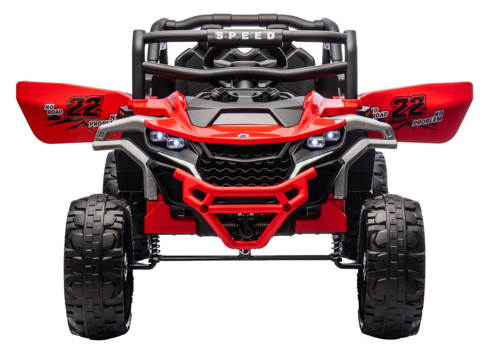 M1 Red Battery-Powered Vehicle 4x4 - attēls 5