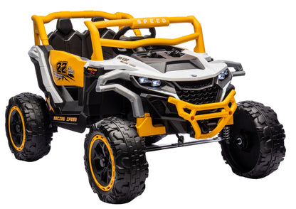 M1 White and Yellow Battery-Powered Vehicle 4x4 - attēls 6