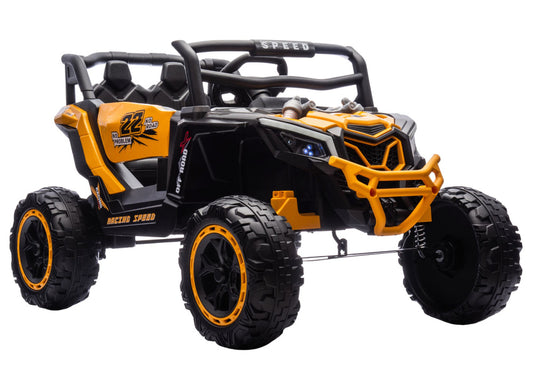 M2 Yellow Battery-Powered Vehicle 4x4 - attēls 1