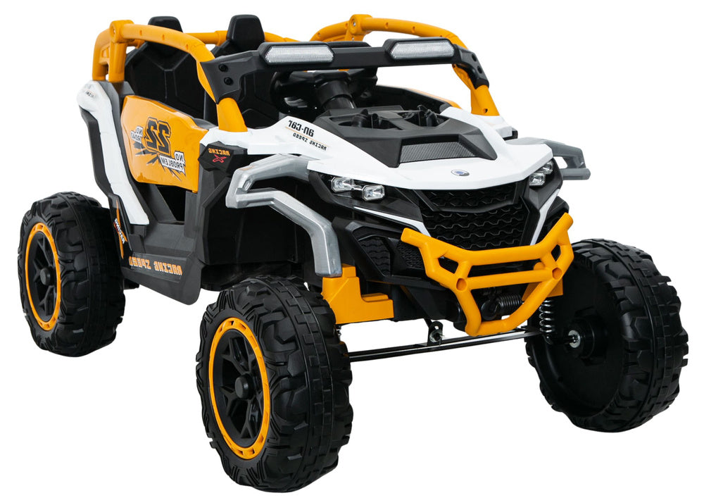 M3 Yellow and White Battery-Powered Vehicle 4x4 - pilt 1