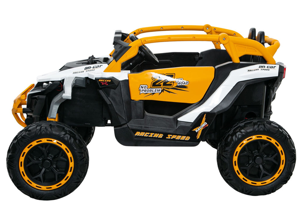 M3 Yellow and White Battery-Powered Vehicle 4x4 - pilt 4