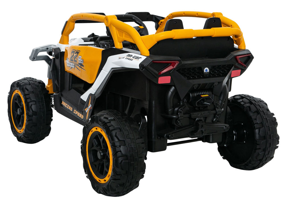 M3 Yellow and White Battery-Powered Vehicle 4x4 - pilt 5