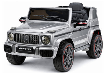 Mercedes AMG G 63 sidabrinis dažytas Battery-Operated automobilis - nuotrauka 2