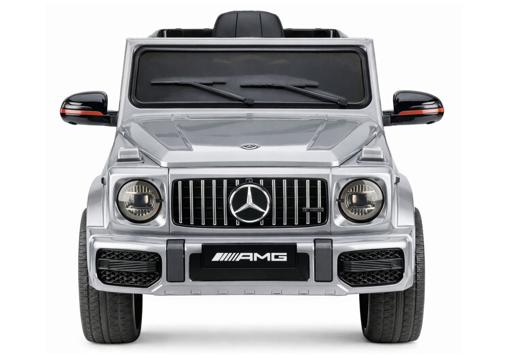 Mercedes AMG G 63 sidabrinis dažytas Battery-Operated automobilis - nuotrauka 4