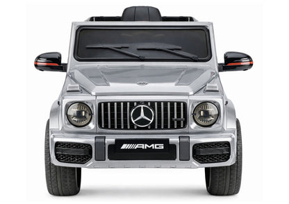Mercedes AMG G 63 sidabrinis dažytas Battery-Operated automobilis - nuotrauka 4