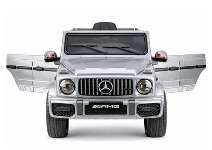 Mercedes AMG G 63 sidabrinis dažytas Battery-Operated automobilis - nuotrauka 5