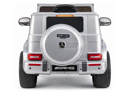 Mercedes AMG G 63 sidabrinis dažytas Battery-Operated automobilis - nuotrauka 6