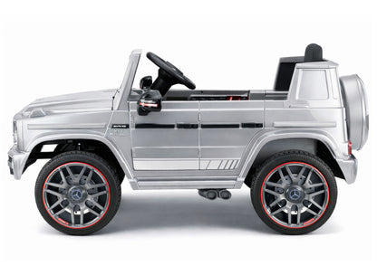 Mercedes AMG G 63 sidabrinis dažytas Battery-Operated automobilis - nuotrauka 8