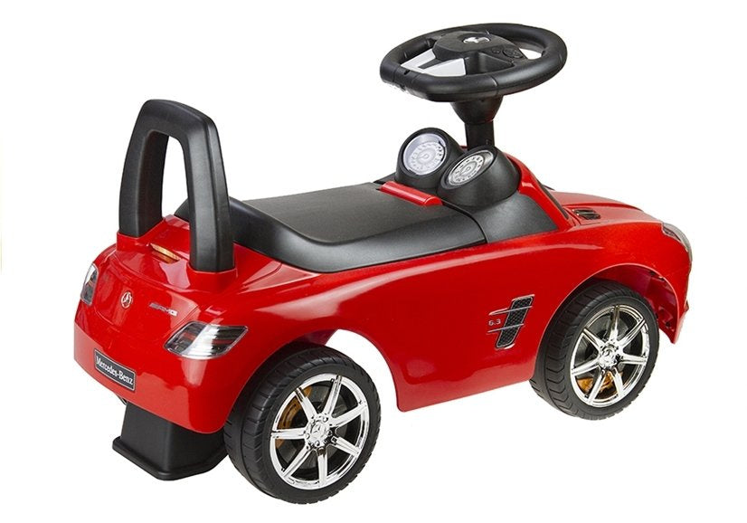 Mercedes Benz Red - Kids Push Along Ride On Car - attēls 2