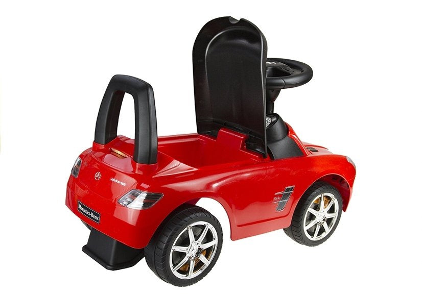 Mercedes Benz Red - Kids Push Along Ride On Car - attēls 5