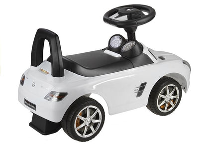 Mercedes-Benz SLS AMG White - Kids Push Along Ride On Car - attēls 3
