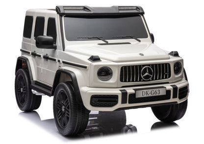 Mercedes G63 4X4 XXL 24V14AH Battery automobilis baltas - nuotrauka 1