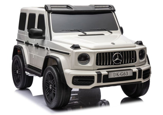 Mercedes G63 4X4 XXL 24V14AH Battery automobilis baltas - nuotrauka 1