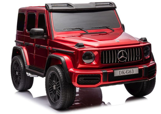 Mercedes G63 4X4 XXL 24V14AH Battery-Powered Car, Red Painted - attēls 1