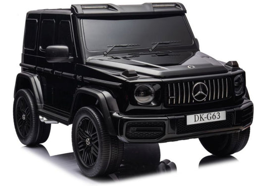 Mercedes G63 4X4 XXL 24V14AH Black Painted Battery Car - attēls 1