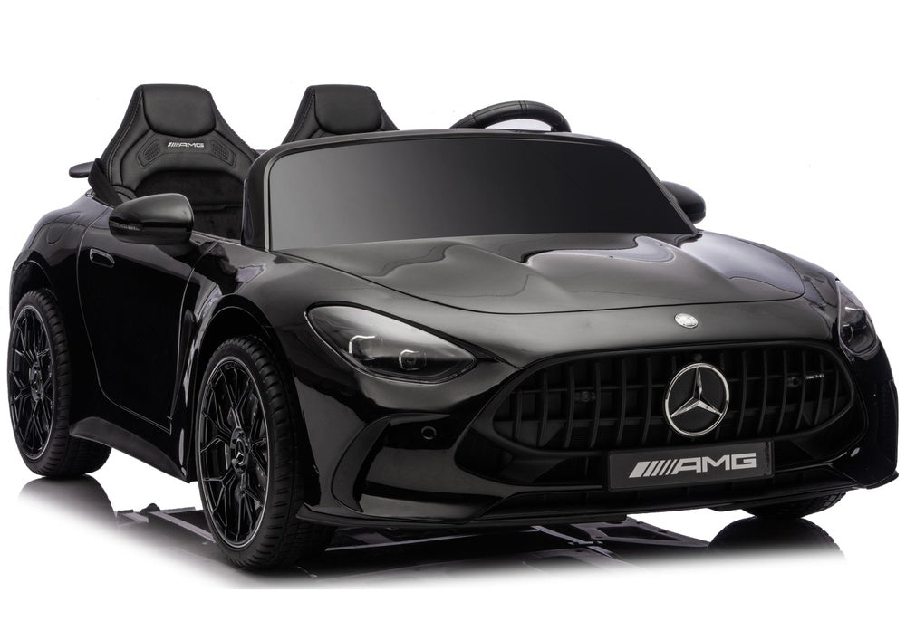 Mercedes GT63 AMG DK-GT63 24V LCD Battery-Operated Car with Silent Engine Black - attēls 1
