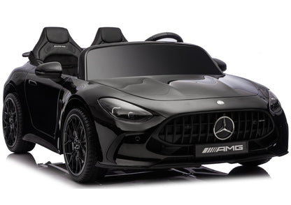 Mercedes GT63 AMG DK-GT63 24V LCD Battery-Operated Car with Silent Engine Black - attēls 1
