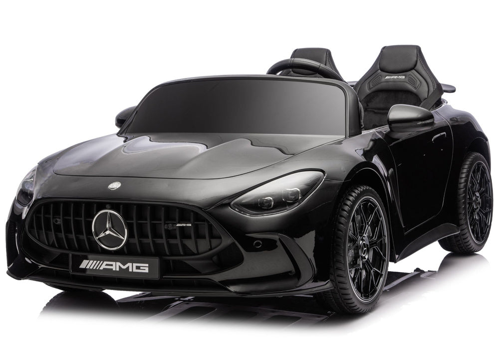 Mercedes GT63 AMG DK-GT63 24V LCD Battery-Operated Car with Silent Engine Black - attēls 2