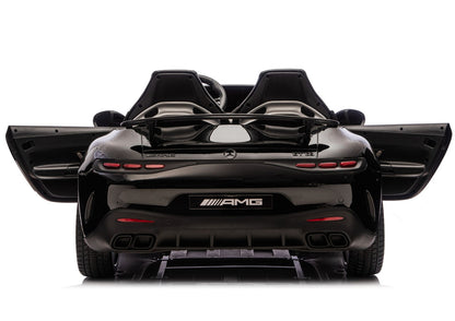 Mercedes GT63 AMG DK-GT63 24V LCD Battery-Operated Car with Silent Engine Black - attēls 6