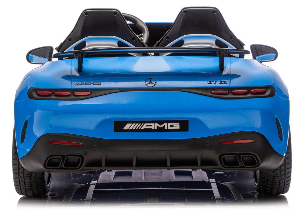 Mercedes GT63 AMG DK-GT63 24V LCD Battery-Owned Car, Painted Blue - attēls 5