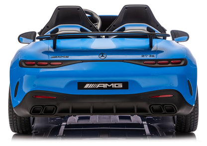 Mercedes GT63 AMG DK-GT63 24V LCD Battery-Owned Car, Painted Blue - attēls 5
