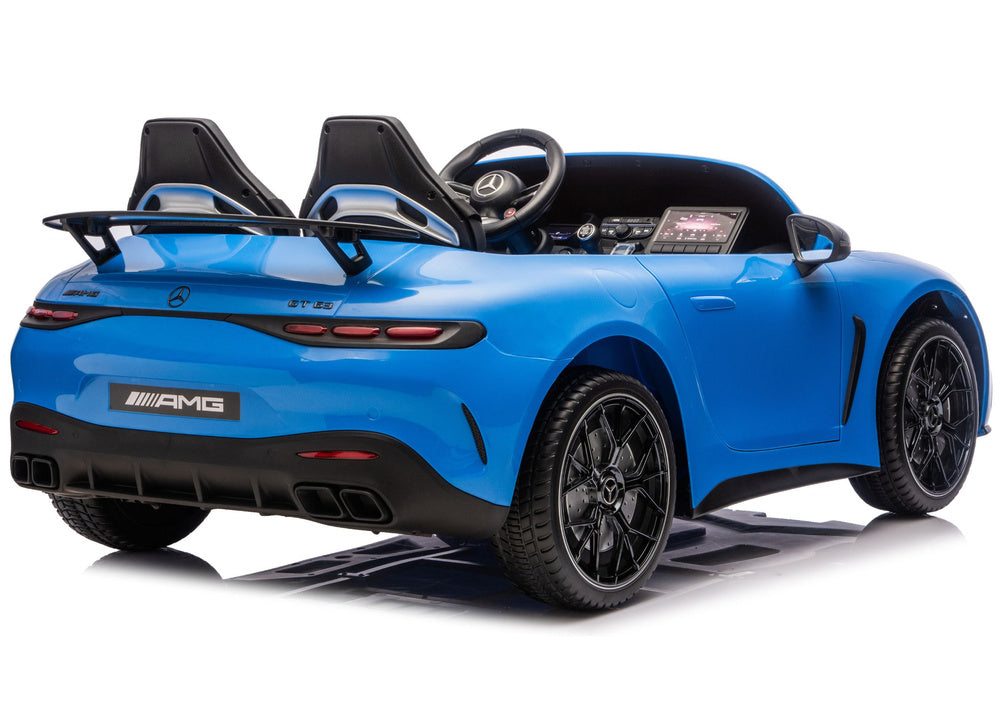 Mercedes GT63 AMG DK-GT63 24V LCD Battery-Owned Car, Painted Blue - attēls 6