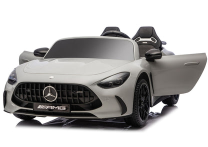Mercedes GT63 AMG DK-GT63 24V LCD Battery-Powered Car, Light Gray - attēls 5