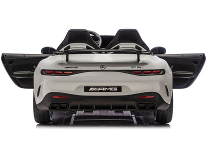 Mercedes GT63 AMG DK-GT63 24V LCD Battery-Powered Car, Light Gray - attēls 6