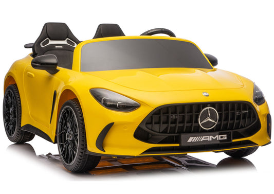 Mercedes GT63 AMG DK-GT63 24V LCD Battery-Powered Car, Yellow - attēls 1