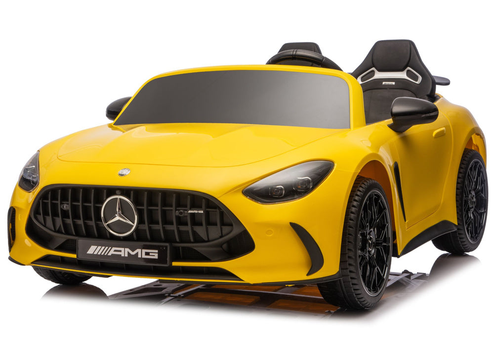 Mercedes GT63 AMG DK-GT63 24V LCD Battery-Powered Car, Yellow - attēls 2