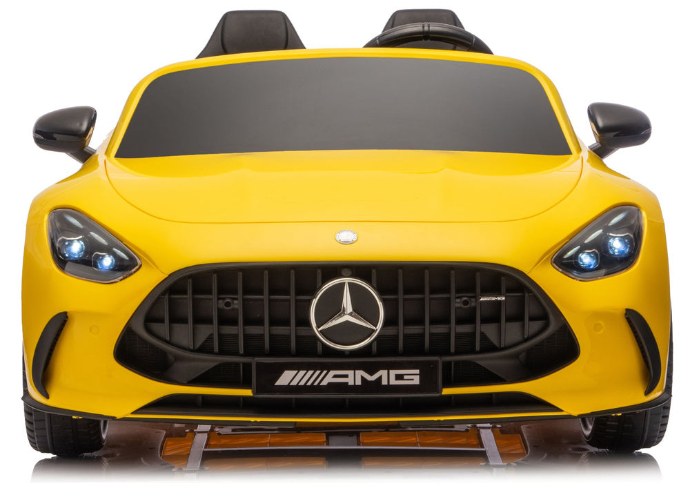 Mercedes GT63 AMG DK-GT63 24V LCD Battery-Powered Car, Yellow - attēls 3