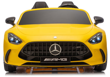Mercedes GT63 AMG DK-GT63 24V LCD Battery-Powered Car, Yellow - attēls 3