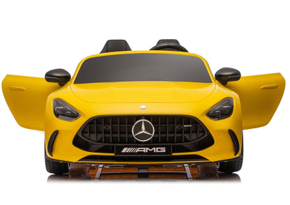 Mercedes GT63 AMG DK-GT63 24V LCD Battery-Powered Car, Yellow - attēls 4