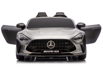 Mercedes GT63 AMG DK-GT63 24V LCD Electric Ride-On Car, Gray Painted - attēls 3